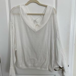 Free People Waffle Tee